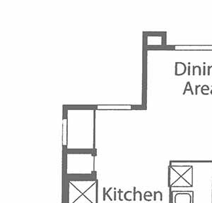 Two bedroom floor plan